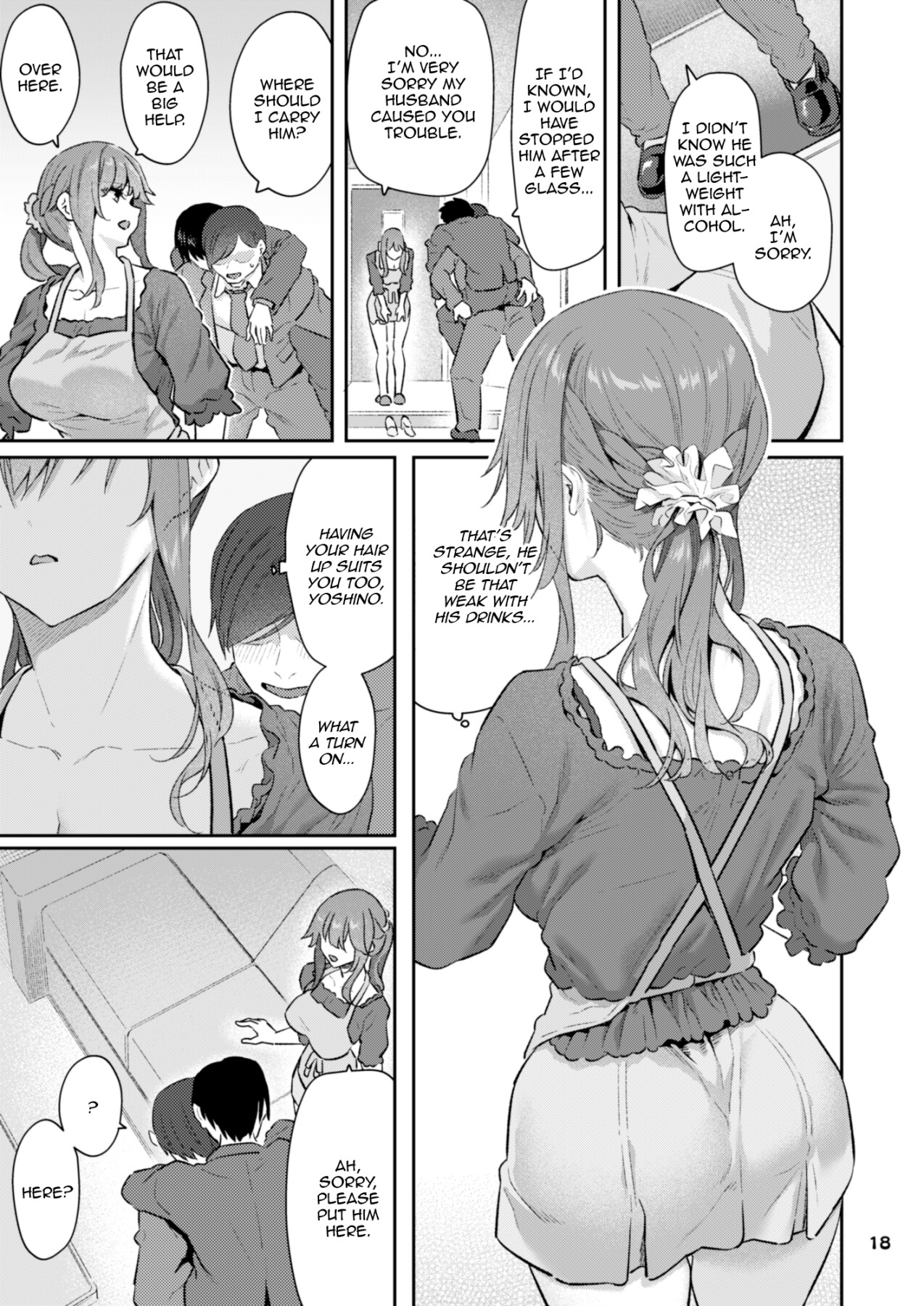 Hentai Manga Comic-Yoshino Miyuki (24), former subordinate, newly married, in casual clothes and a suit-Read-18